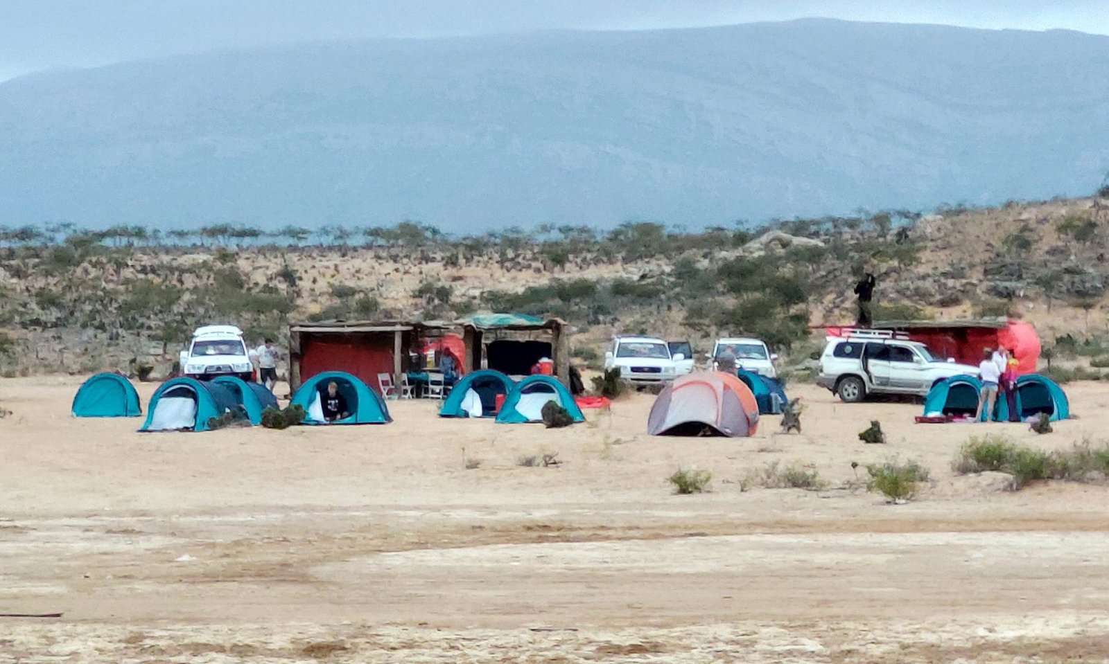 Comfortable double tent Socotra Island camping Comfortable double tent Socotra Island camping
